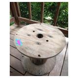 Large wooden spool, 19x23 in