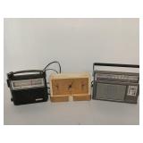 General electric AM/FM, TV sound radios, both