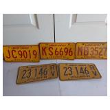 5 Illinois license plates