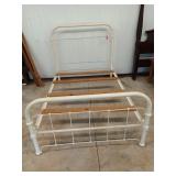 Wrought iron full size bed 52" tall X 53" wide