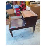 Two tier end table, 34x17x27 in