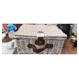 picnic wicker basket with handles for easy