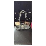 Vintage metal candle holder rack