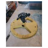 Yellow automatic water sprinkler