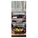 Fishing lot with portable bag tote fishingnlires