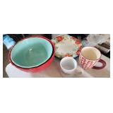 Pioneer mixing bowls coffee cups plates g