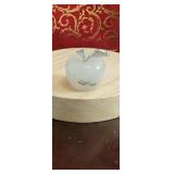 CRYSTAL apple milky quartz with inclusions