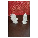CLEAR QUARTZ genuine crystal unicorns x2