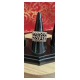 Sterling Silver 6.5 size ring filigree