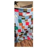 wwIi patchwork quilt made by grandmother when