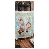 handmade animal baby quilt 36x46