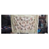 Vintage handmade baby toddler quilt with small