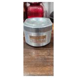 V8ntage mid century brushed aluminum tea c