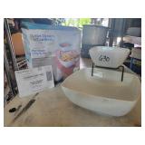 Better homes & gardens porcelain chip & dip set