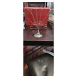 Silver picture holder card holder decor heavy base