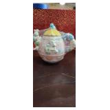 spring time bunny decorative teapot