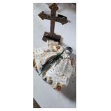 Sunflower kitchen angel handmade and cast iron