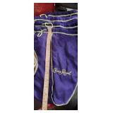 extra large purple crown royal bags and one l