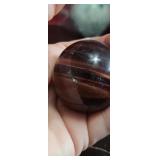 RED TIGERS EYE sphere gorgeous striations