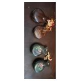 BEAUTIFUL antique castenet sets one antique one