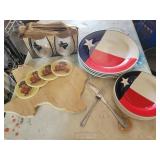 Texas western lonestar state cowboy kitchen set