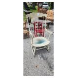 Vintage solid wood rocker perfect for evenings o