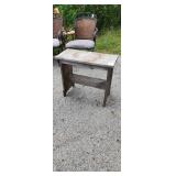 adorable little bench side table all wood could