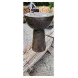 Hammered copper style end table occasuonal table