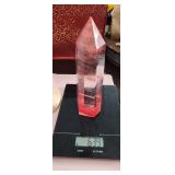 Red smelting stone tower 7 5 " tall 639g