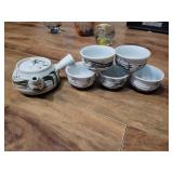 Antique Japanese teapot set