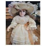 Vintage porcelain and her antique mini me