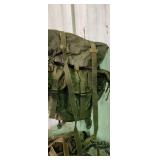 Vintage military Alice pack all straps and clips