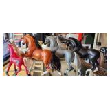 vintage Barbie horses and barbie Mulan horse and