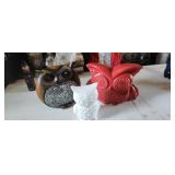 3 chunky monkey owl collectibles as pictured