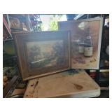 Beautiful wall art wine and church paintingd