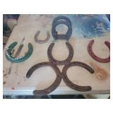 Horse shoe wall decor and napkin holder for t