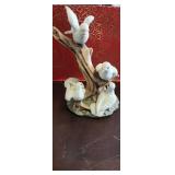 Enesco imports doves on a tree ceramic decor