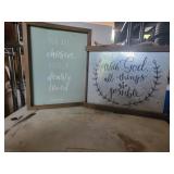 Religious wall art signs