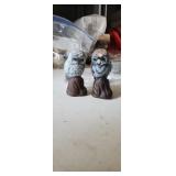 Vintage collectible owls figurines pair as