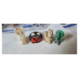 lot of 4 collectible owl figurines as pictures
