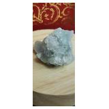 Blue Gray Chaceldony with apophilite crystals