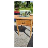 1950s vintage viscount turquoise sewing machine