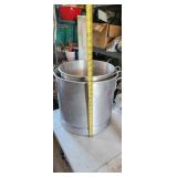 Pair of huge aluminum stock pots!!! smaller one
