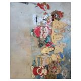 Lot of christmas ornaments Santa