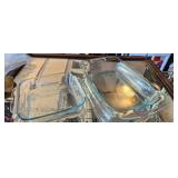 Pyrex bakers glass 8x8 and 9x13 casserole b
