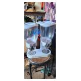 Zero counter top cereal holder and dispenser