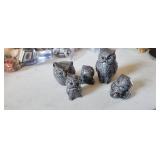 Vintage Grey owl.collectuon as pictured tallest