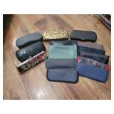 Lot of glasses cases hard and fabric cases