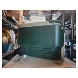 Green portable igloo cooler