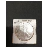 2009-P silver eagle dollar coin